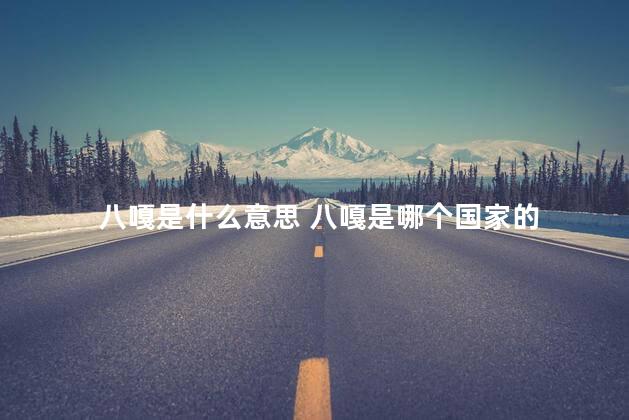 八嘎是什么意思 八嘎是哪个国家的